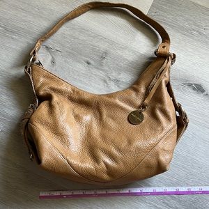 Charles David soft camel leather hobo